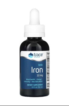 Железо Trace Minerals Ionic Iron 22 мг, в жидкости, 59 мл