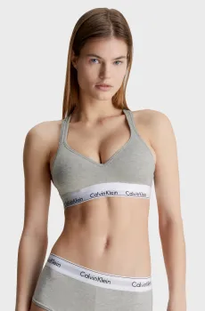 Женский серый топ Серый XS Calvin Klein 000QF1654E