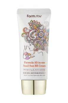 Уценка! BB-крем для лица FarmStay All-In-One Snail Sun BB Cream SPF 50+/PA+++ с муцином улитки, 50 мл
