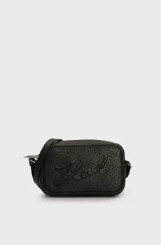 Женская черная сумка k skuare camerabag grainy Черный ONESIZE Karl Lagerfeld 245W3094