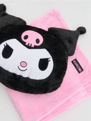 Reserved - Ковдра з подушкою Kuromi - чорний - 325GU-99X