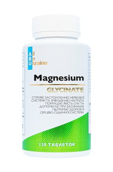 Магний глицинат ABU - All Be Ukraine Magnesium Glycinate, 120 таблеток