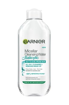Мицеллярная вода для лица GARNIER Pure Active Salicylic Micellar Cleansing Water для жирной и подверженной акне кожи, 400 мл
