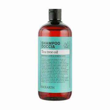 Шампунь и гель для душа Bioearth Tea Tree Oil Shampoo & Body Wash Чайное дерево, 500 мл Шампунь и гель для душа Bioearth Tea Tree Oil Shampoo & Body Wash Чайное дерево, 500 мл
