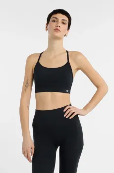 Женский черный топ NB Essential Yoga Черный L New Balance WB51039BK