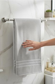 Бавовняний рушник - сірий