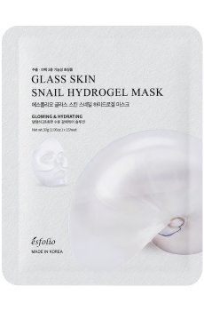 Гидрогелевая маска для лица Esfolio Glass Skin Snail Hydrogel Mask, 30 г