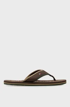Мужские темно-коричневые вьетнамки BEACH Коричневый 41 Tommy Hilfiger FM0FM05710