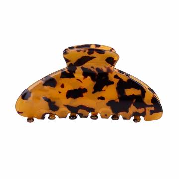 Заколка-краб для волос Tito Beauty Nikol тигровая, желтая, 1 шт