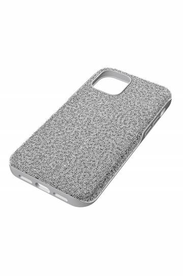 Чехол на телефон Swarovski цвет серый iPhone 12 Mini High Чехол на телефон Swarovski цвет серый iPhone 12 Mini High