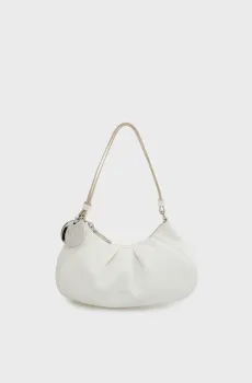 Женская белая сумка ENGRAVED HW SMALL Белый ONESIZE Calvin Klein LV04F3554G