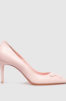 Розовые кожаные туфли