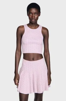 Женский сиреневый топ Сиреневый XS Sandro SFPPU02774_Mauve