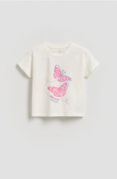 Reserved - Футболка з принтом - кремовий - 711HU-01X