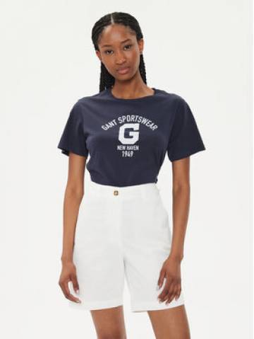 Gant Футболка Logo 4200849 Cиній Regular Fit Gant Футболка Logo 4200849 Cиній Regular Fit
