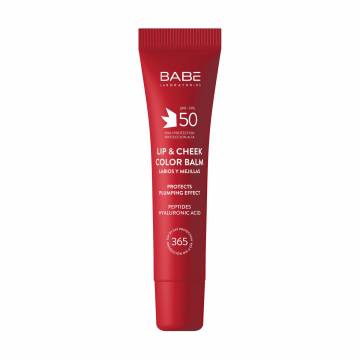 Бальзам-тинт для губ и щек BABE Laboratorios Lip & Cheek Color Balm SPF 50, Red, 20 мл Бальзам-тинт для губ и щек BABE Laboratorios Lip & Cheek Color Balm SPF 50, Red, 20 мл