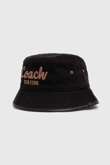 Джинсовая шляпа Coach цвет чёрный Джинсовая шляпа Coach цвет чёрный