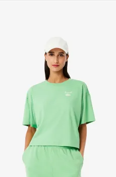 Женская зеленая футболка Зеленый 42 Lacoste TF2523TTF