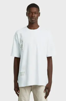 Мужская белая футболка Stencil Белый L G-Star RAW D28597,D976