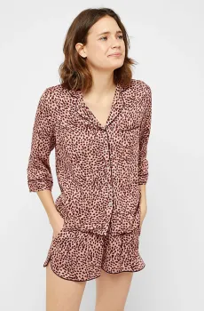 Женская розовая рубашка GAZELLE Розовый XL Etam 6515899