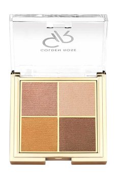 Палетка теней для век Golden Rose Quattro Eyeshadow Palette, 07 Bronze Vision, 4.4 г