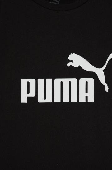 Детская хлопковая футболка Puma 587029 цвет чёрный Детская хлопковая футболка Puma 587029 цвет чёрный