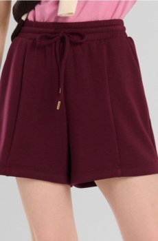 Спортивні шорти з шнурком soft touch - буряковий