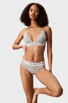 Женский серый бюстгальтер LIGHTLY LINED TRIANGLE Серый XS Calvin Klein LV00QF9068