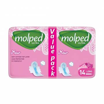 Гигиенические прокладки Molped Ultra Long, 14 шт Гигиенические прокладки Molped Ultra Long, 14 шт