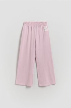 Reserved - Спортивні штани wide leg - світло-ліловий - 142HN-40X