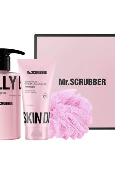 Уценка! Набор для тела Mr.Scrubber Peony In Love (гель для душа, 500 мл + крем-гель для тела, 150 мл + мочалка)