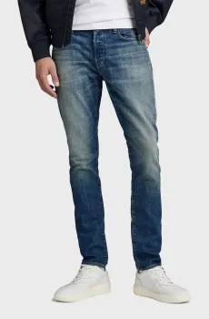Мужские синие джинсы 3301 Slim Синий 32-34 G-Star RAW 51001,D498