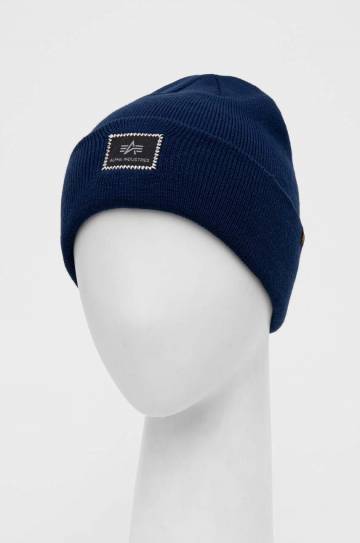 Шапка Alpha Industries X-Fit Beanie цвет синий 168905.07 Шапка Alpha Industries X-Fit Beanie цвет синий 168905.07