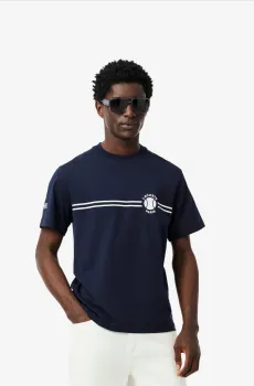 Мужская голубая футболка Голубой S Lacoste TH9694166