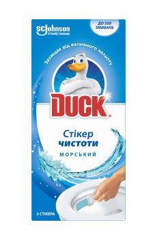 Стикер для очищение туалета Duck Морской, 3 шт