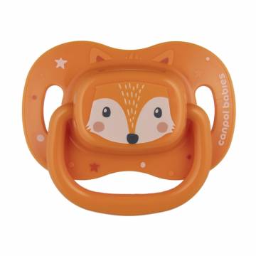 Пустышка Canpol Babies Cute Animals силиконовая, симметричная, оранжевая, с рождения до 6 месяцев, 1 шт (34/924_ora) Пустышка Canpol Babies Cute Animals силиконовая, симметричная, оранжевая, с рождения до 6 месяцев, 1 шт (34/924_ora)
