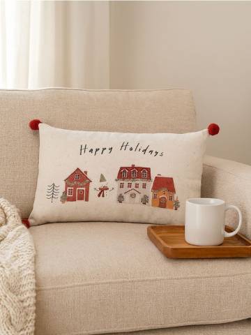 Декоративна подушка - різнобарвний