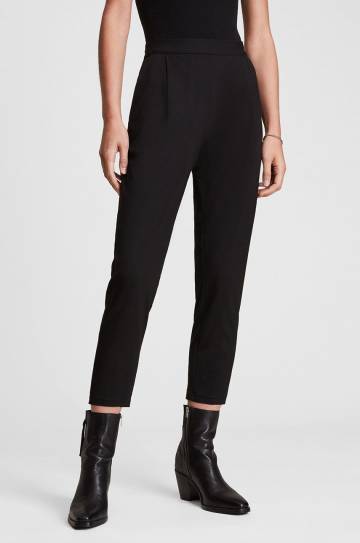 Брюки AllSaints женские цвет чёрный облегающее высокая посадка Брюки AllSaints женские цвет чёрный облегающее высокая посадка