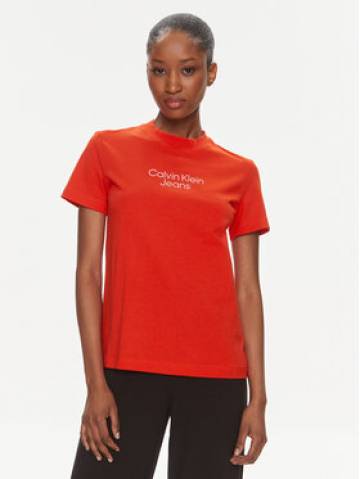 Calvin Klein Jeans Футболка Institutional J20J223222 Червоний Regular Fit Calvin Klein Jeans Футболка Institutional J20J223222 Червоний Regular Fit