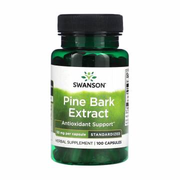 Экстракт сосновой коры Swanson Pine Bark Extract 50 мг, 100 капсул
