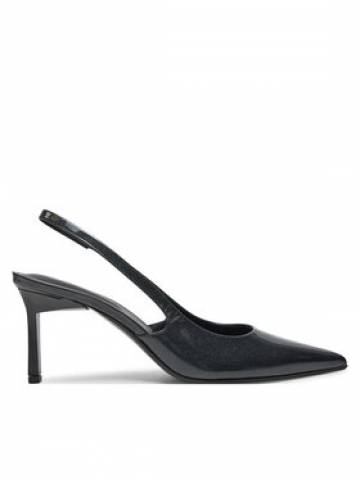 Calvin Klein Босоніжки Heel Slingback Pump 70 Saff Lth HW0HW02068 Чорний Calvin Klein Босоніжки Heel Slingback Pump 70 Saff Lth HW0HW02068 Чорний