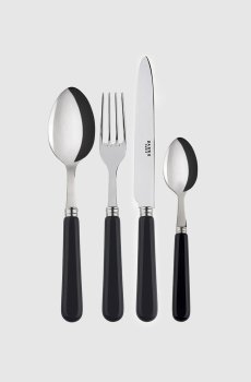 Черный набор столовых приборов Pop Unis