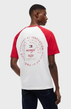 Мужская белая футболка TH x Cadillac Formula 1® Team Белый L Tommy Hilfiger MN0MN00098