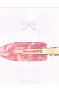 Бесшовная заколка для волос, сакура, ярко-розовая, 1 шт (E25092634)