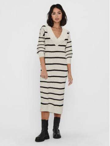 ONLY Трикотажна сукня 15236372 Бежевий Relaxed Fit ONLY Трикотажна сукня 15236372 Бежевий Relaxed Fit