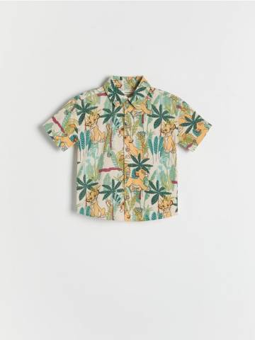 Reserved - BOYS` SHIRT - зелений - 5329S-87X Reserved - BOYS` SHIRT - зелений - 5329S-87X