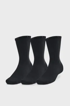 Черные носки (3 пары) Unisex UA TC 3pk Crew Черный 31.5-36.5 Under Armour 1386311-001