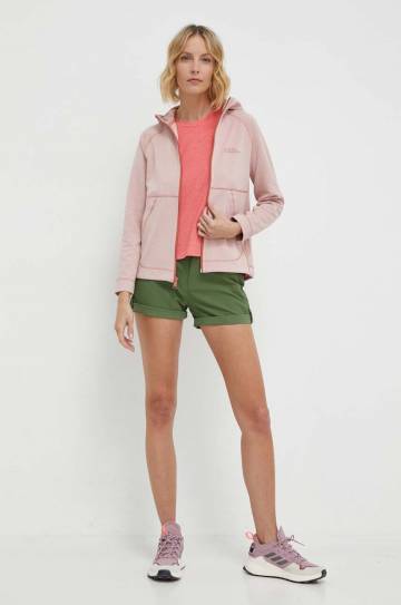 Спортивная кофта Jack Wolfskin Fernweh Hooded цвет розовый с капюшоном однотонная 1711501 Спортивная кофта Jack Wolfskin Fernweh Hooded цвет розовый с капюшоном однотонная 1711501