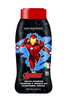 Детский гель для душа и шампунь Naturaverde Kids Marvel Avengers Shampoo & Shower Gel, 250 мл
