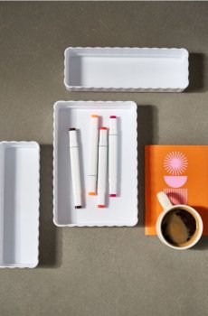 Набір органайзерів для шухляди 3-pack - білий